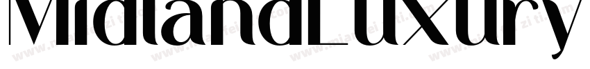 MidlandLuxury Medium字体转换